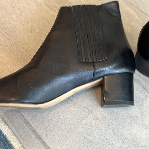 Elegant Made in Italy Black leather booties - Picture 6 of 6